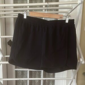 J Crew navy track shorts.  Size 6